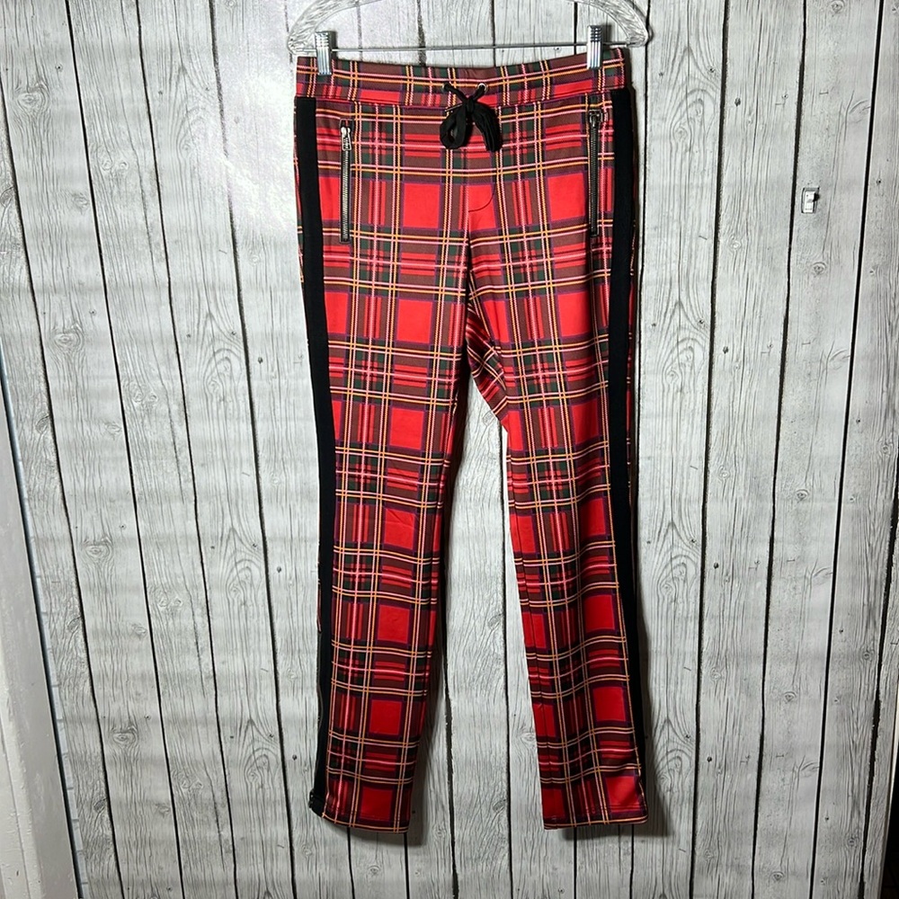 Pam & Gela x REVOLVE Tartan Cigarette Track Pant Size Medium - Picture 2 of 12